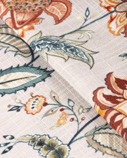 Chelsea Floral - Spice Ripple Fold Drapes - Image 2