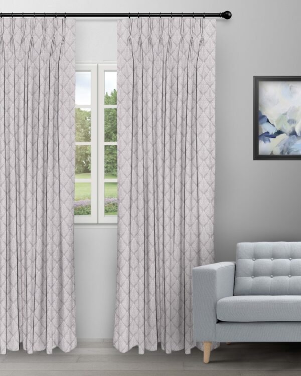 Cotton Husk - Silver Custom Curtains - Image 3
