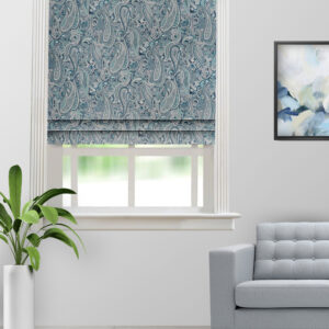 Meadow- Indigo Roman Shades