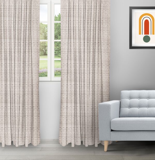 Boho Drapery - Fawn Color Ripple Fold Drapes