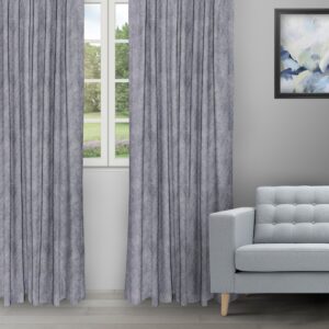 Celeste - Charcoal Ripple Fold Drapes