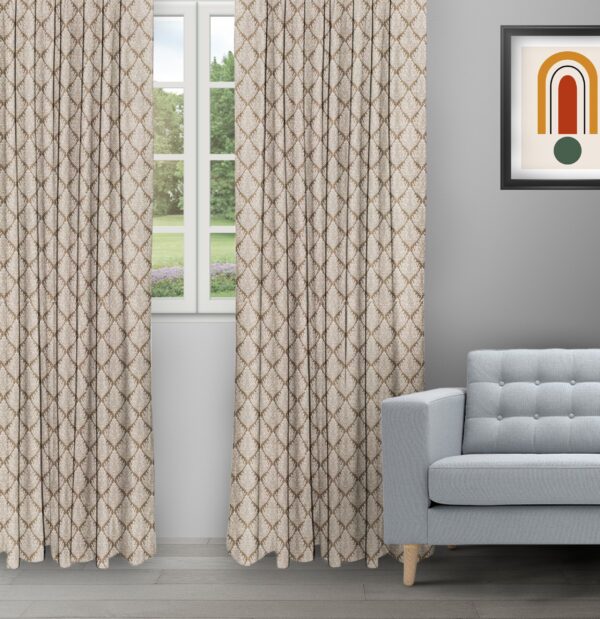 Cotton Husk - Biscotti Ripple Fold Drapes