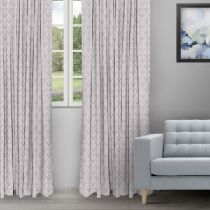 Cotton Husk - Silver Ripple Fold Drapes