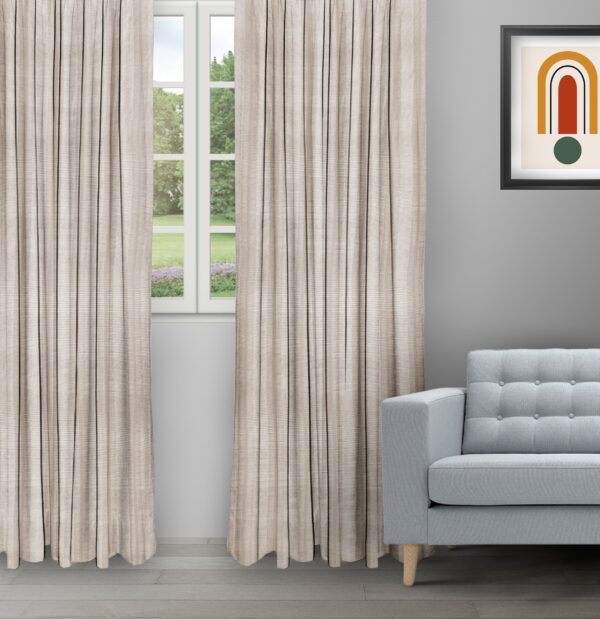 Java - Oatmeal Ripple Fold Drapes