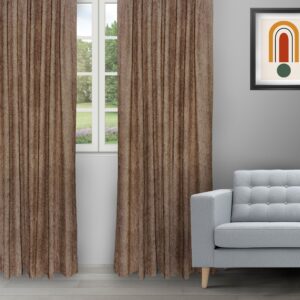 Only - Coffee/Gold Ripple Fold Drapes