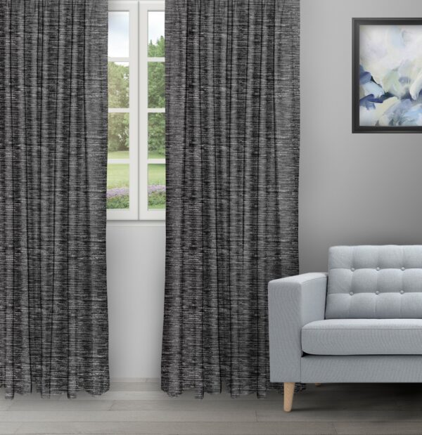 Oreo - Black/ Grey Ripple Fold Panels