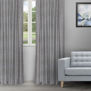 Oreo - Dark Gray Ripple Fold Drapes