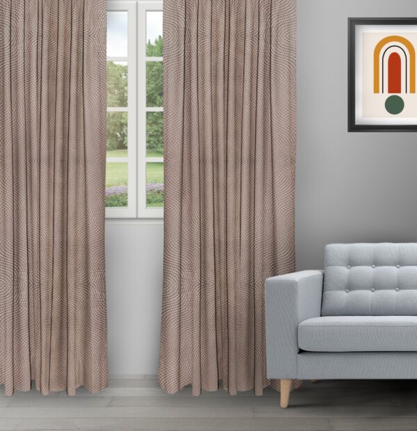 Orlando - Coffee Ripple Fold Drapes