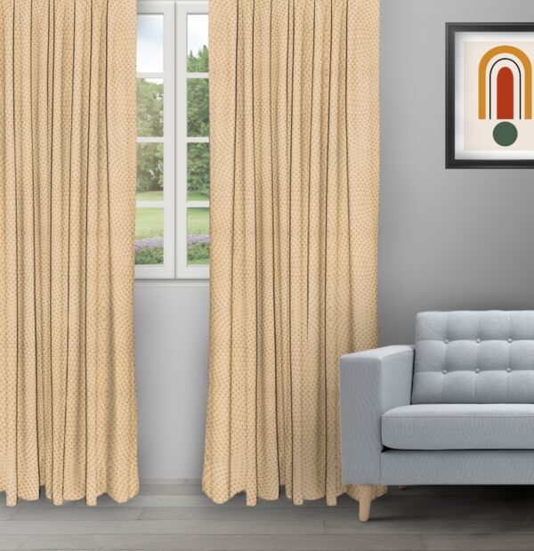 Orlando - Gold Ripple Fold Drapes