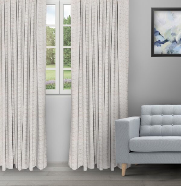 Pyramid - Dove Ripple Fold Drapes