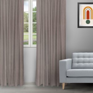 Sand Bubble - Mocha Ripple Fold Drapes