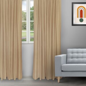 Sand Bubble - Gold Ripple Fold Drapes