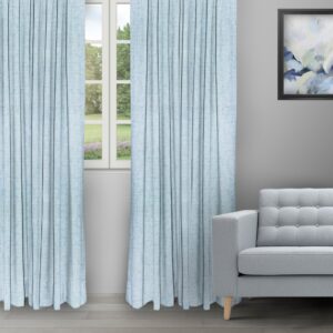 Sand Texture - Aqua Ripple Fold Drapes