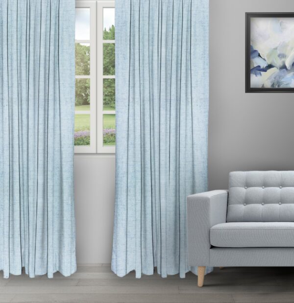 Sand Texture - Aqua Ripple Fold Drapes
