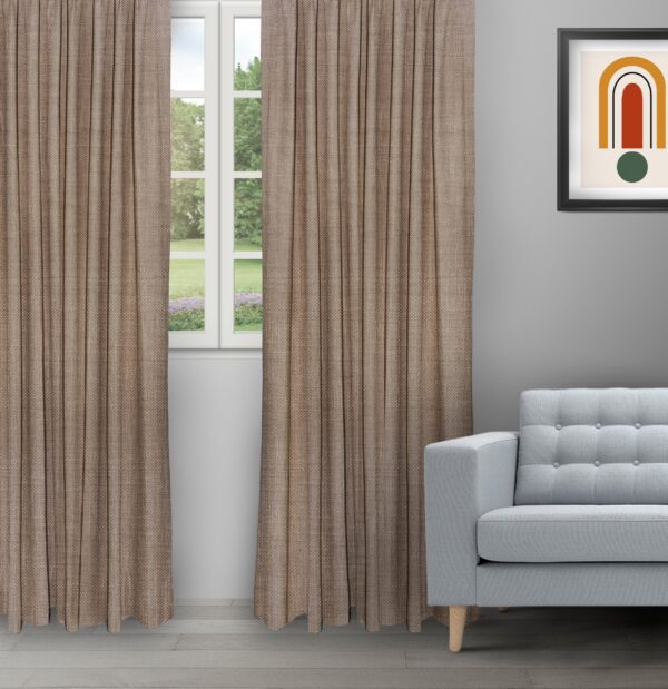 Somera - Latte Ripple Fold Drapes