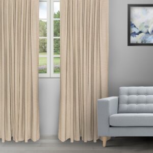 Swizz - Beige Buff Ripple Fold Drapes