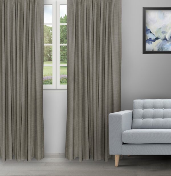 Swizz - Charcoal Ripple Fold Drapes