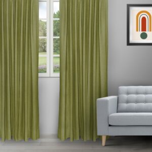 Swizz - Grass Green Ripple Fold Drapes