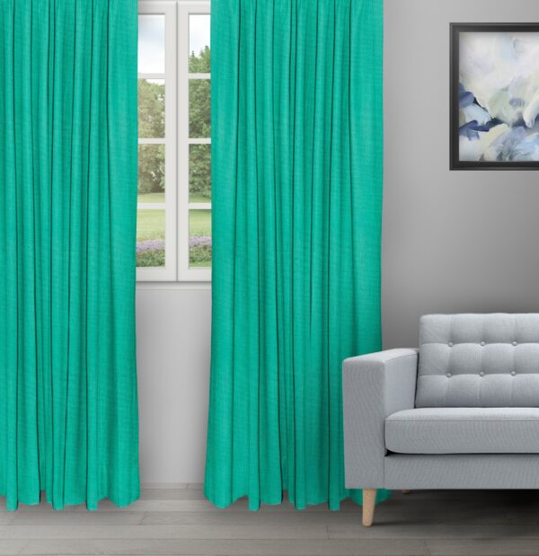 Swizz - Teal Green Ripple Fold Panels