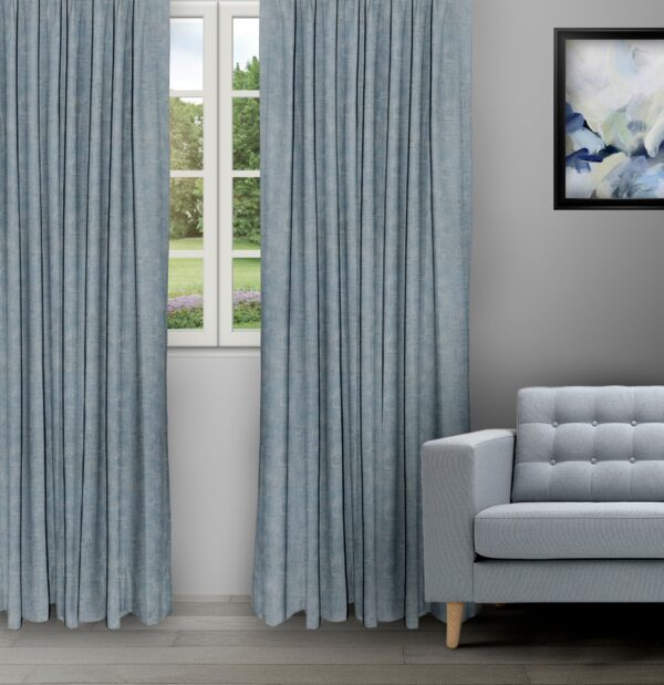 Textures of Italy - Antique Blue Ripple Fold Drapes