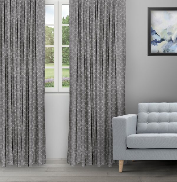 Curtains Ambrosia - Ash Gray Ripple Fold Drapes