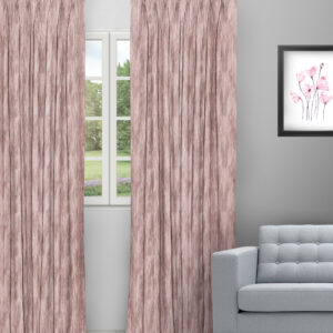 Ombre - Salmon Ripple Fold Drapes