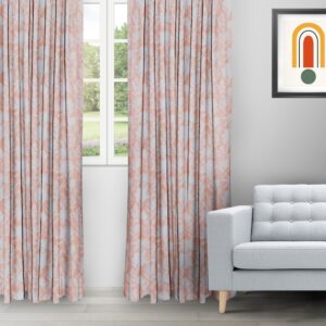 Serene Drapes - Coral Ripple Fold Drapes