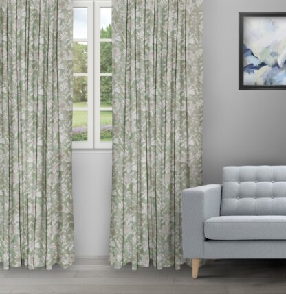 Serene Drapes - Pistachio Ripple Fold Drapes