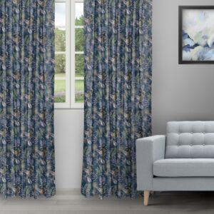 Serene Drapes - Teal Blue Ripple Fold Drapes