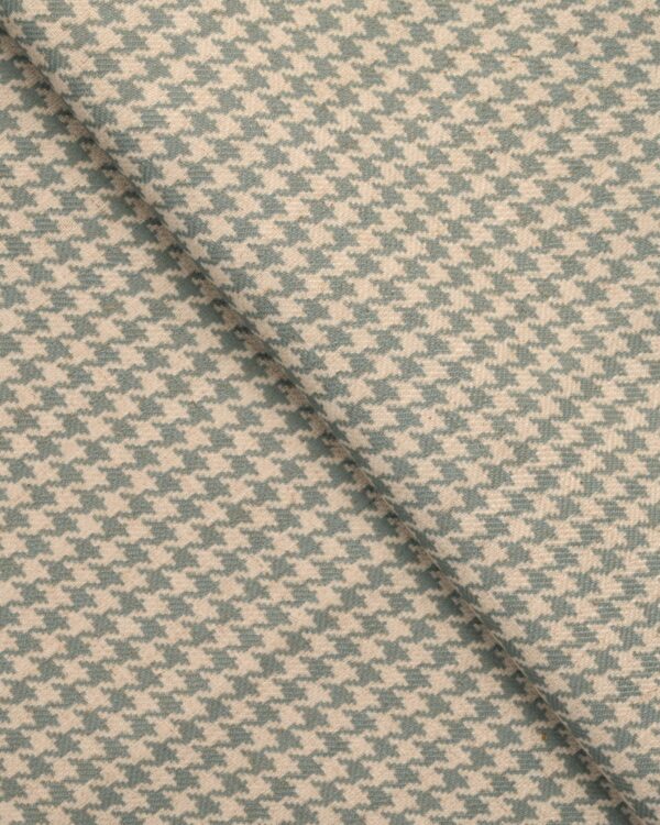 Classic Houndstooth - Teal/ Green Custom Curtains