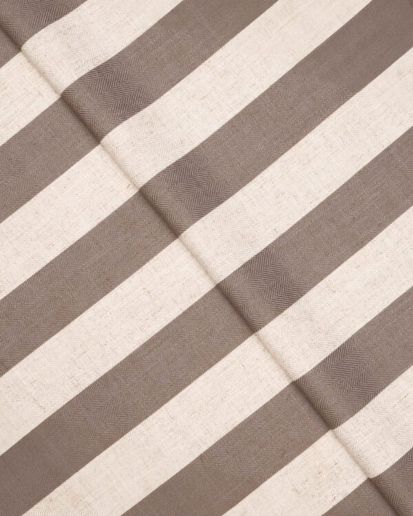 Vintage Linen Stripes - Camel Custom Curtains