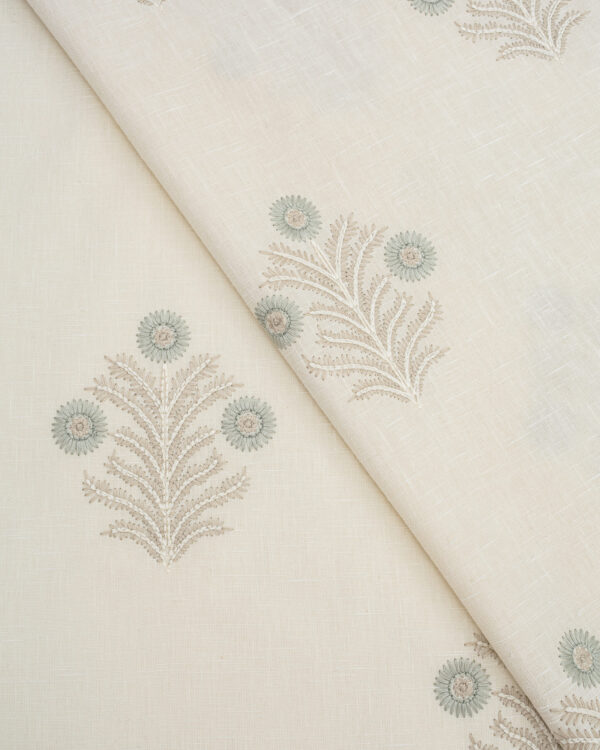 Embroidered  Hailee - Mint Custom Curtains - Image 2