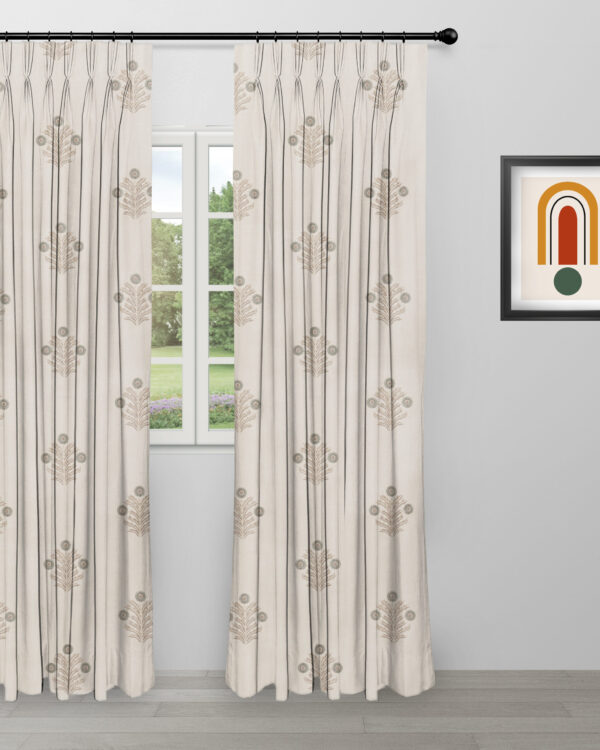 Embroidered  Hailee - Mint Custom Curtains - Image 4