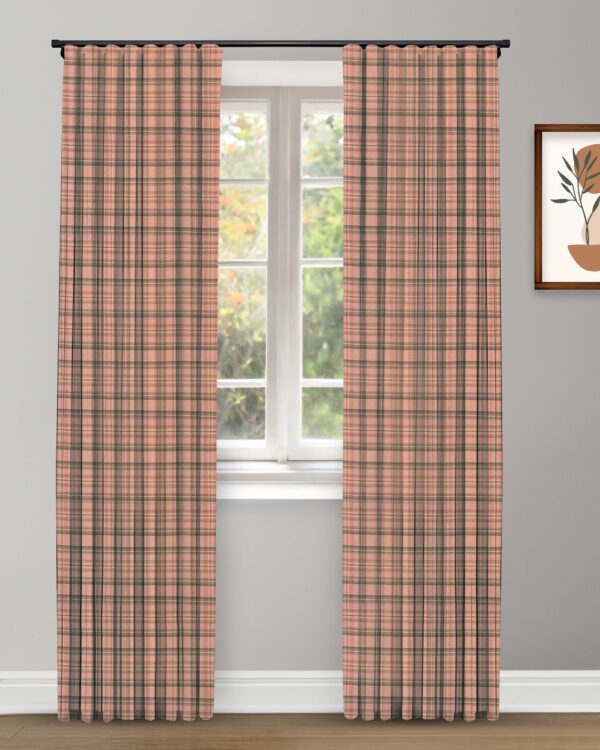 Farmhouse Plaid Check - Petal Custom Curtains - Image 2