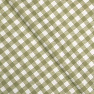 Gingham Check - Green Custom Curtains
