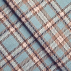Farmhouse Plaid Check - Storm Custom Curtains