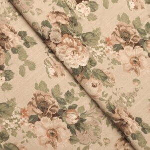 Vintage Floral Collection - Beige Fabric Swatch