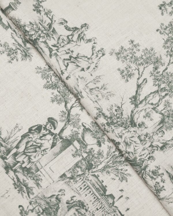 French Toile - Forest Custom Curtains