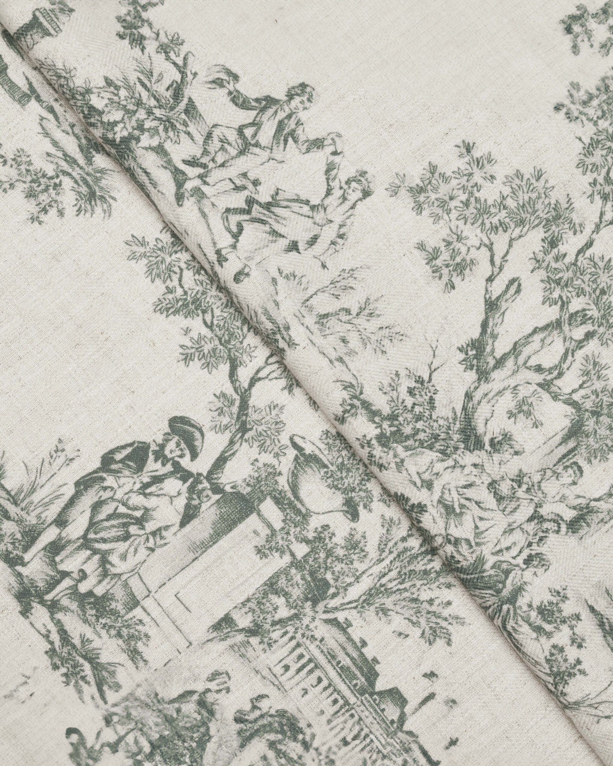 French Toile - Forest Custom Curtains