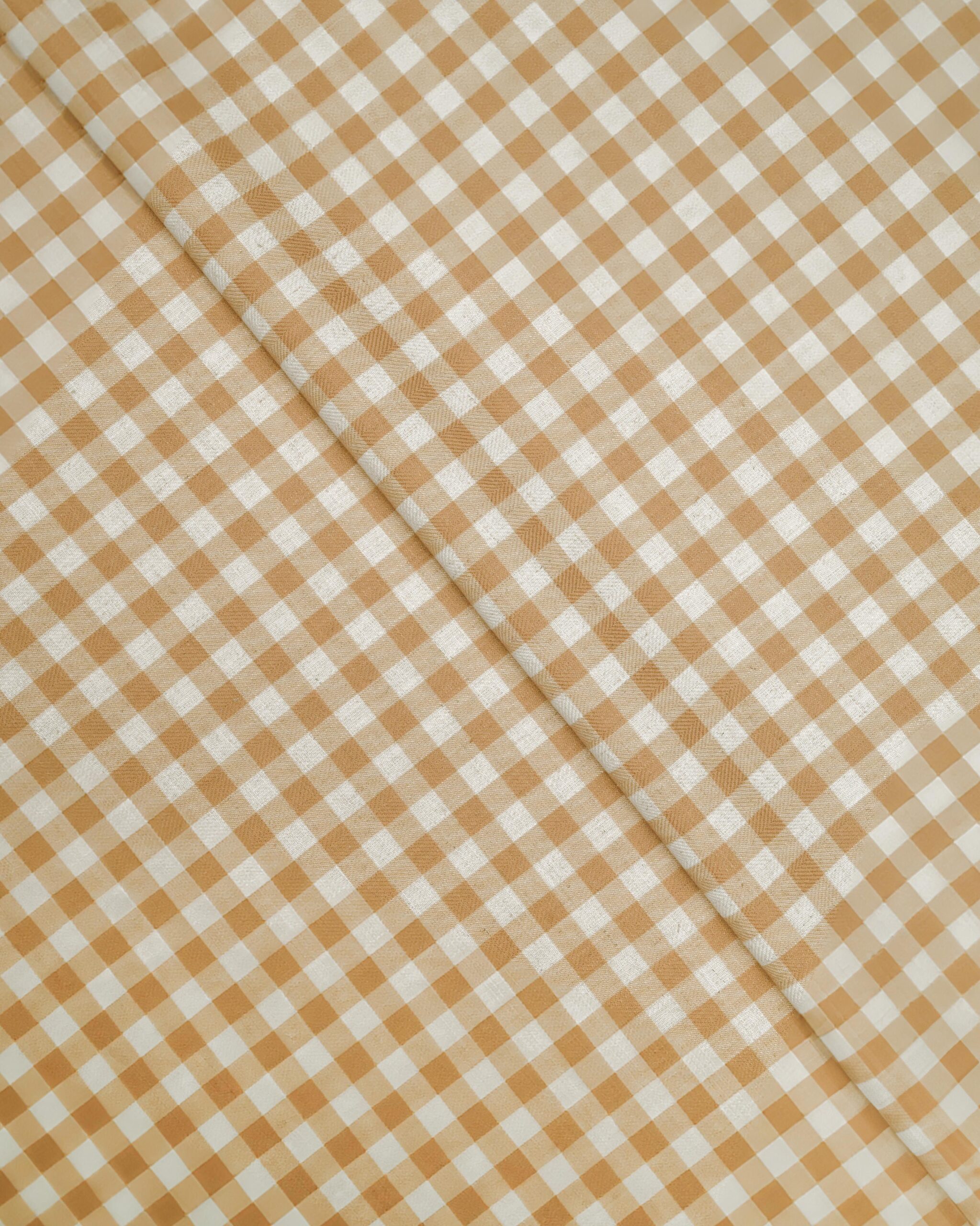 Gingham Check - Mustard Custom Curtains