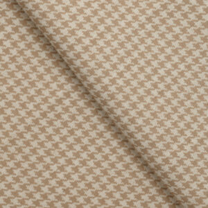 Classic Houndstooth - Camel Ripple Fold Drapes