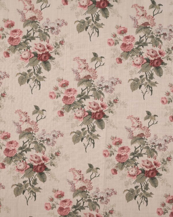 English Cottage - Burgundy Roman Shades - Image 2