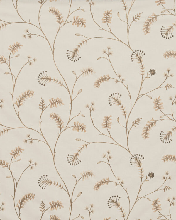 Embroidered Silvy - Walnut Custom Curtains - Image 2