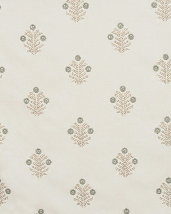 Embroidered  Hailee - Mint Custom Curtains - Image 3