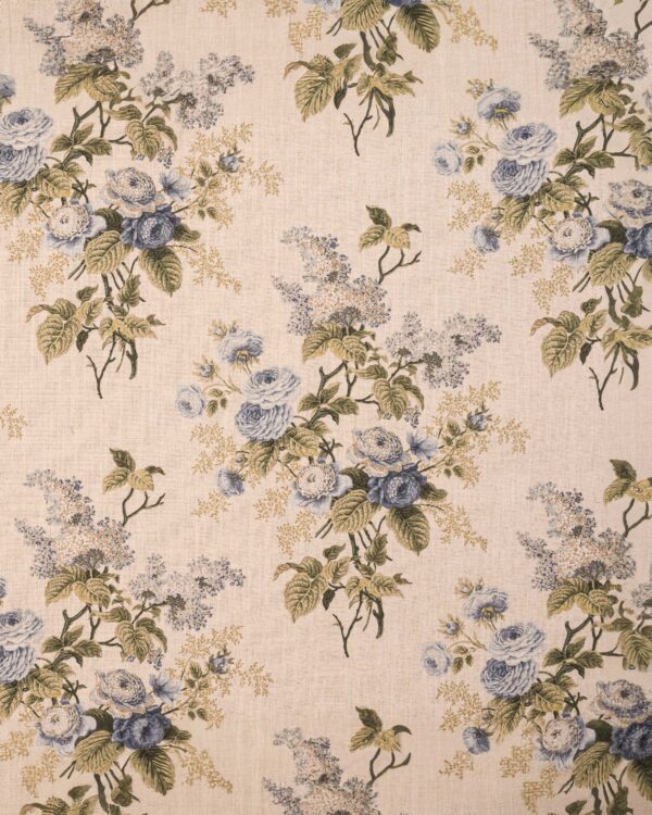 English Cottage - Blue Custom Curtains - Image 3