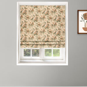 Vintage Floral Collection - Beige Roman Shades