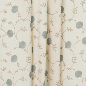 Embroidered Pecan - Dew Custom Curtains
