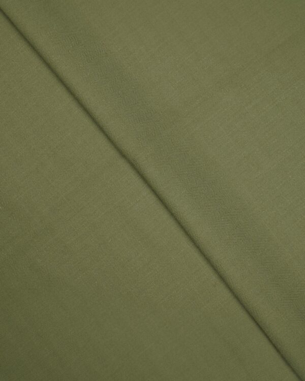 Herringbone Plains - Kiwi Green Roman Shades - Image 2