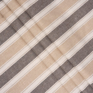 French Stripes - Gray Custom Curtains