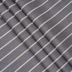 French Stripes - Ash Gray  Custom Curtains